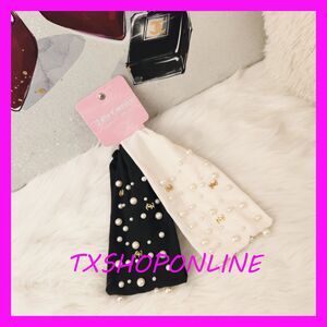 💗💖Couture 2 pack Pearl Gold JC Logo Charms Headbands💖 💗NWT